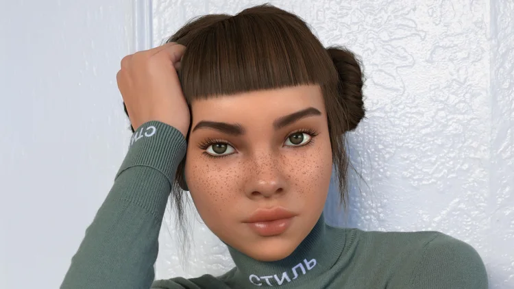 Lil Miquela, influenciadora virtual que tem 1,8 milhão de seguidores no Instagram (Brud/Divulgação)