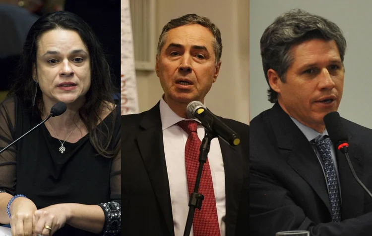 A deputada estadual Janaína Paschoal, o ministro Luís Roberto Barroso e o deputado federal Paulo Teixeira participaram da audiência pública realizada nesta segunda-feira (Marcelo Carmargo/Fernando Frazão/Fabio Rodrigues Pozzebom/Agência Brasil)