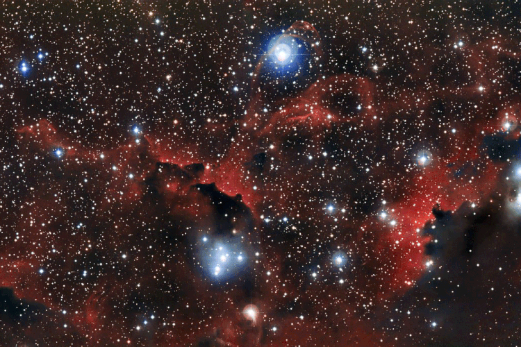 Sh 2-296: nebulosa é parte de uma enorme concha estelar descoberta pela equipe (European Southern Observatory/Divulgação)