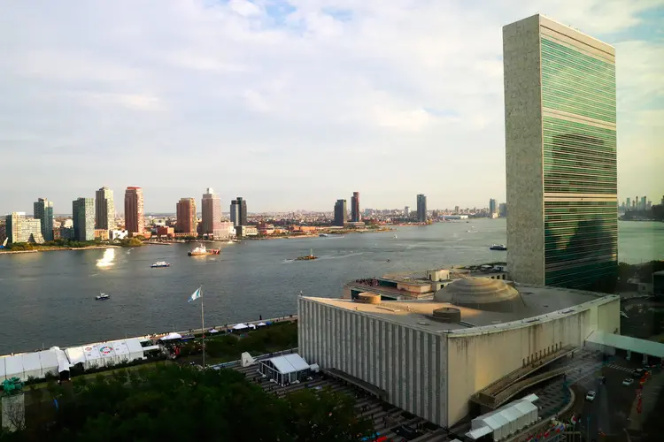 Sede da ONU em Nova York: Brasil é o segundo maior devedor da organização  (Yana Paskova/Reuters)
