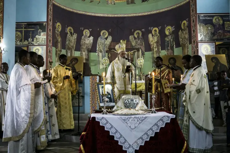 Patriarca Theodore: líder religioso de Alexandria reconheceu a Igreja Ortodoxa ucraniana, para fúria de Moscou (AFP/AFP)