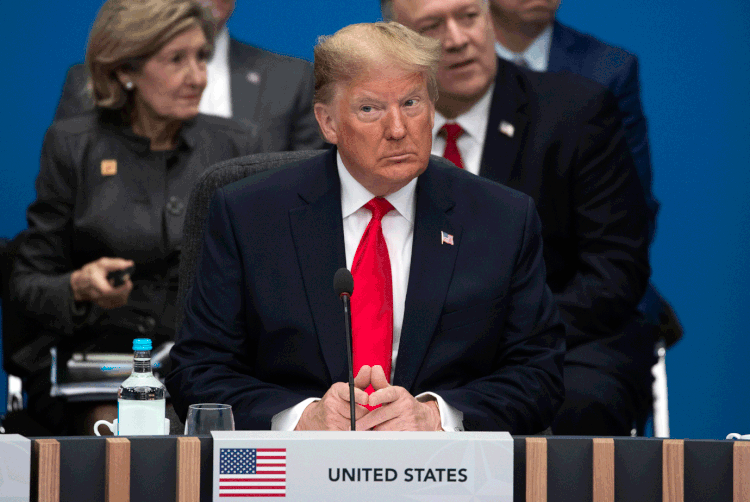Presidente dos Estados Unidos, Donald Trump, durante cúpula da Otan (Dan Kitwood/Getty Images)