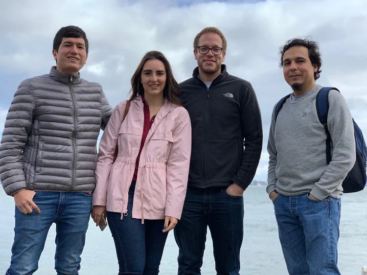 Cesar Pino, Maite Muniz, Daniel Bilbao e David Cuadrado: os fundadores da Truora já idealizaram a empresa como multinacional (Truora/Divulgação)
