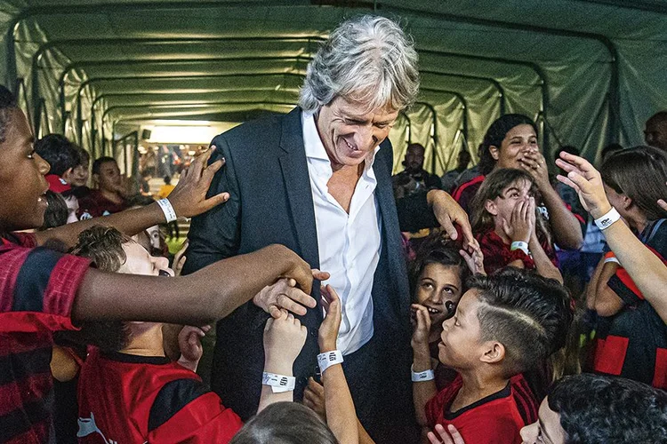 O treinador português Jorge Jesus, que transformou radicalmente o time do Flamengo (Divulgação/Divulgação)