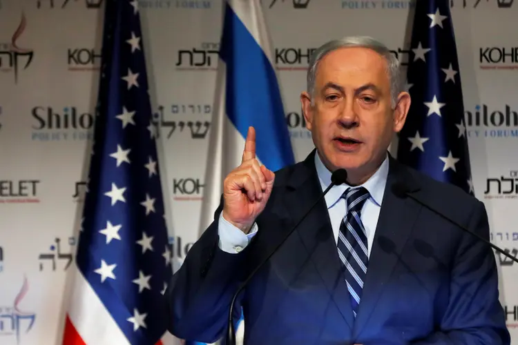 Netanyahu: premiê israelense, que considera o Irã o principal inimigo de Israel, manifestou sua solidariedade para com os Estados Unidos (Ronen Zvulun/Reuters)