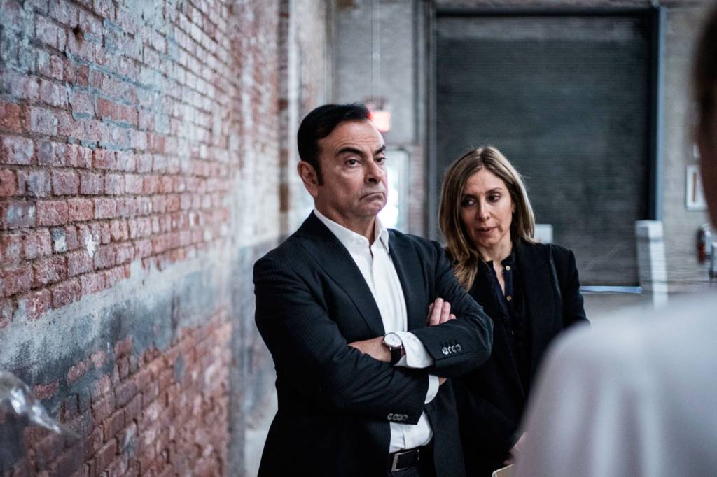 Carlos Ghosn e Carole Ghosn: segunda mulher de Ghosn liderou a campanha para que seu marido fosse solto, defendendo sua inocênci (Misha Friedman/Bloomberg)