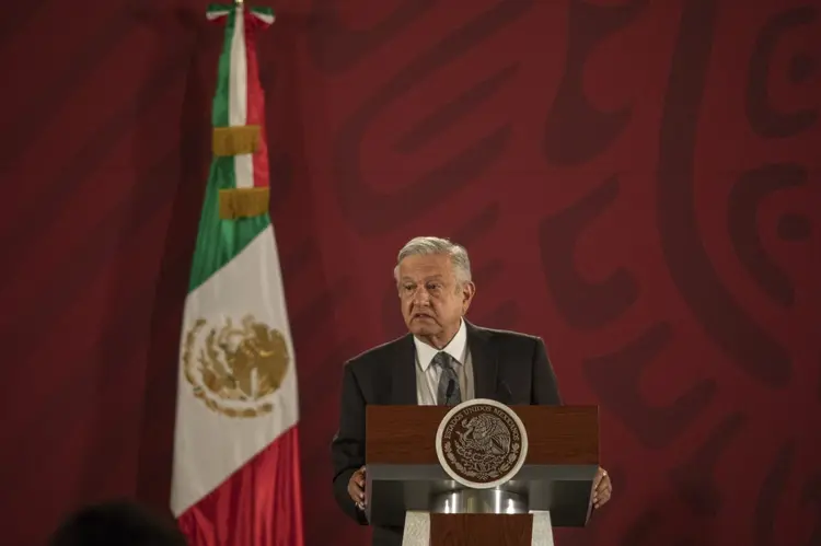 López Obrador, presidente do México: empresas pedem mensagem de certeza do governo (Alejandro Cegarra/Bloomberg)