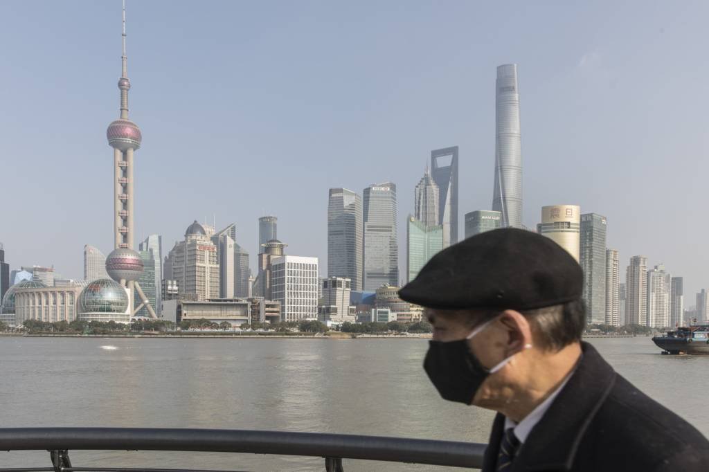 Vista de Xangai: até agora, 15 países foram afetados pelo novo vírus (Qilai Shen/Bloomberg)