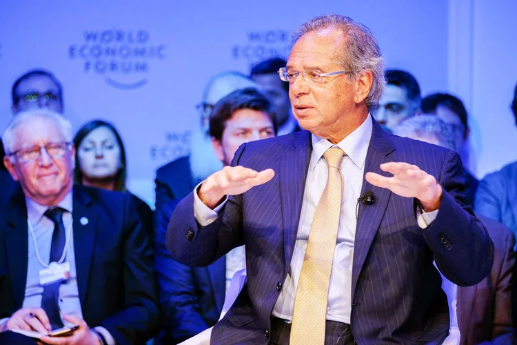 Paulo Guedes: ministro afirmou que o nome "imposto do pecado" é apenas uma expressão é acadêmica e não tem juízo moral (World Economic Forum/Walter Duerst/Fotos Públicas)