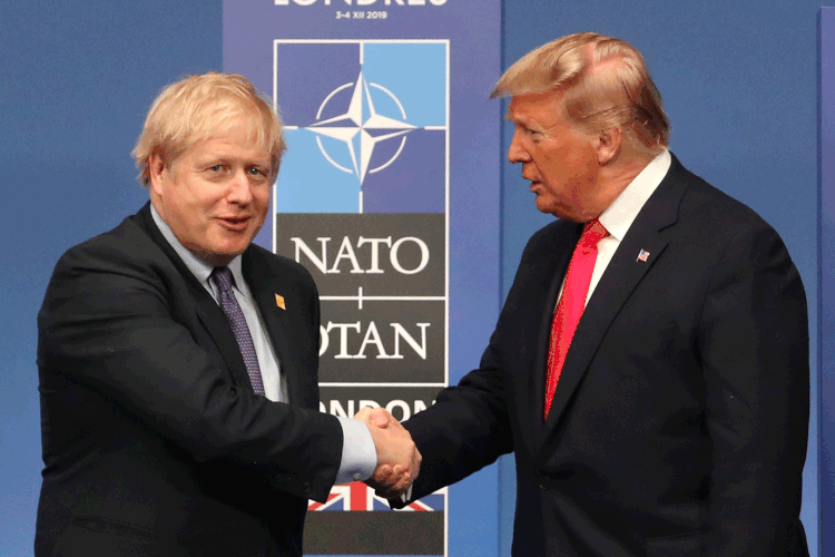 Reino Unido: Boris Johnson testa boa relação com os EUA em negociações comerciais (WPA Pool / Equipe/Getty Images)