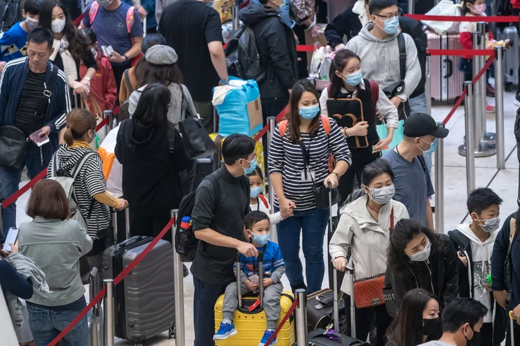 China: atrações turísticas como a Cidade Proibida e a Grande Muralha foram fechadas. (Anthony Kwan/Getty Images)