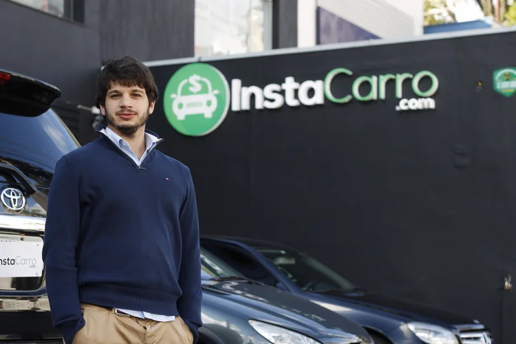 Luca Cafici, presidente e cofundador da InstaCarro: “para nós que somos startup, não ter que fazer um grande investimento em loja de varejo é muito bom”  (InstaCarro/Divulgação)