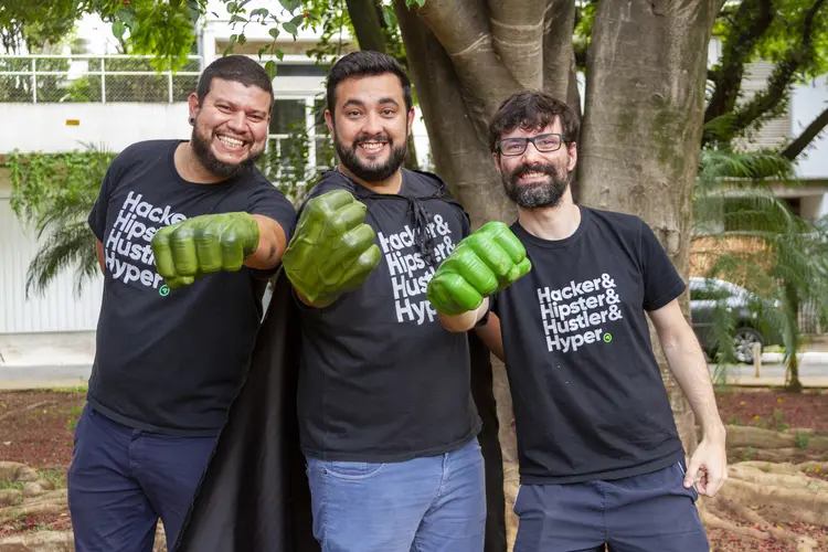 Luís Quintanilha, Guilherme Junqueira e Alexandre Paez: os sócios da Gama Academy projetam que a empresa irá triplicar seu faturamento em 2020 (Gama Academy/Divulgação)