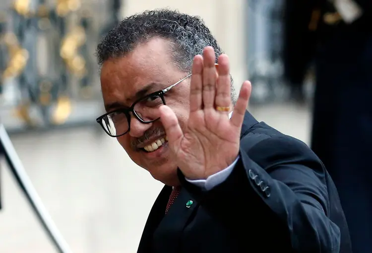 PARIS, FRANCE - JANUARY 11: World Heath Organization (WHO) Director-General Tedros Adhanom Ghebreyesus arrives at the Elysee Presidential Palace for a meeting with French President Emmanuel Macron on January 11, 2019 in Paris France. Ghebreyesus is in Paris for a one-day visit. (Photo by Chesnot/Getty Images) (Chesnot/Getty Images)
