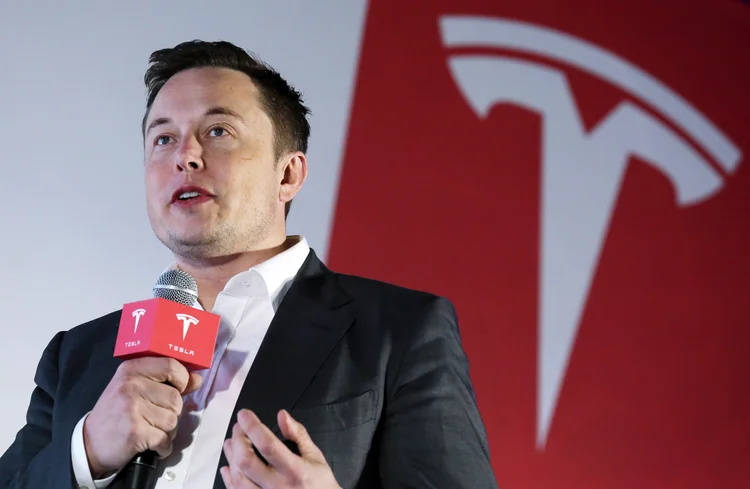 Tesla: parceria com a Panasonic registrou seu primeiro lucro trimestral (Nora Tam/South China Morning Post/Getty Images)