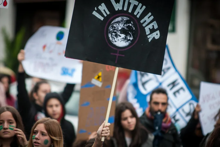 Protesto alerta sobre o aquecimento global. Novembro de 2019. Foto: Andrea Ronchini/NurPhoto via Getty Images (Andrea Ronchini/NurPhoto/Getty Images)