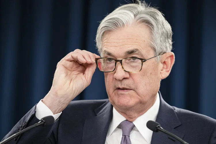 Jerome Powell: presidente do Federal Reserve; próxima reunião de política monetária será em setembro (Samuel Corum/Getty Images)