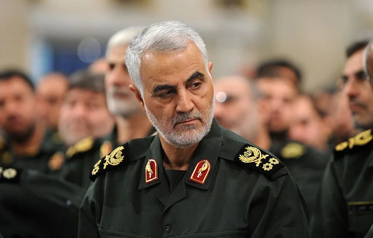 Qassem Soleimani foi assassinado em 2020 pelos Estados Unidos em um ataque com drone (Pool / Press Office of Iranian Supreme Leader/Anadolu Agency/Getty Images)