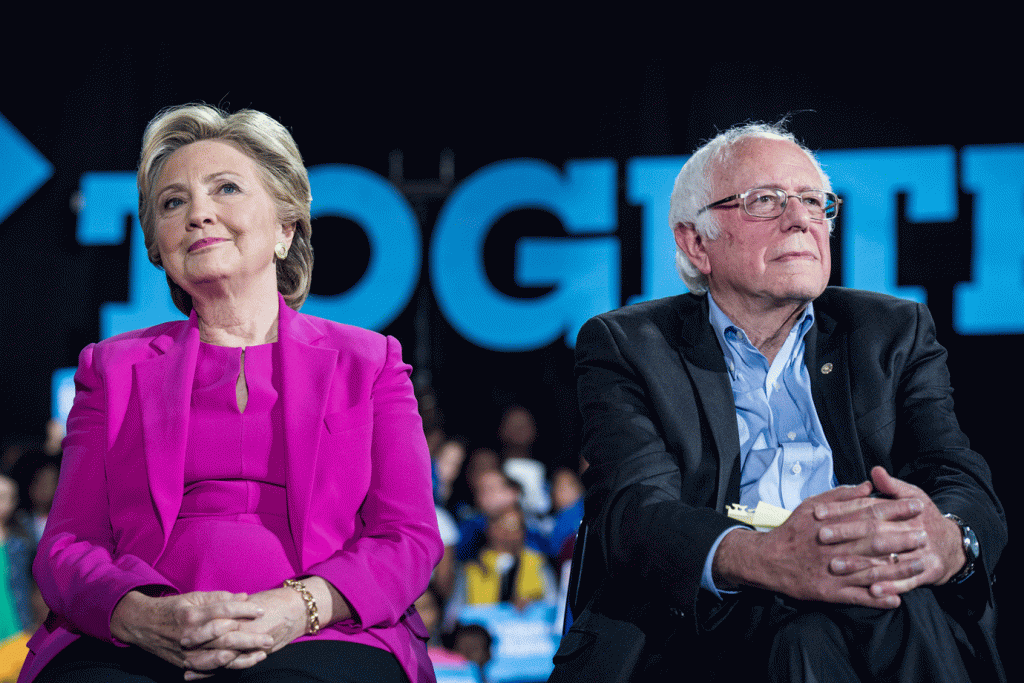 "Ninguém gosta de Bernie Sanders", diz Hillary Clinton em documentário