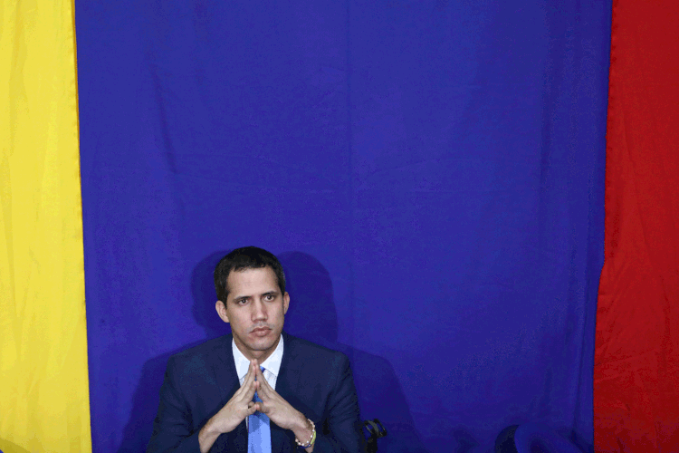 Juan Guaidó: reconhecido por Washington e por mais de 50 governos como presidente interino de seu país (Fausto Torrealba/Reuters)