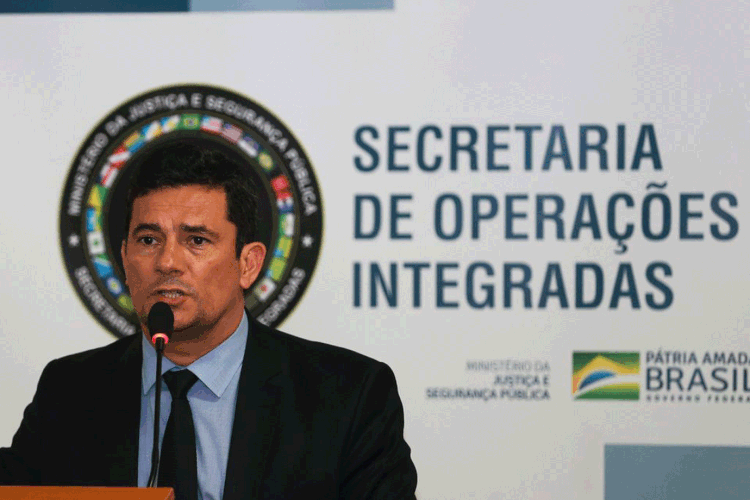 Moro: plataforma é uma medida do ministério para reforçar sua atuação na segurança pública (Valter Campanato/Agência Brasil)