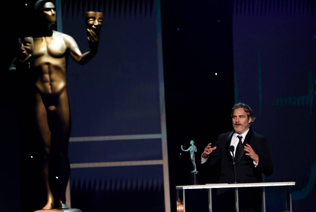 JOAQUIN PHOENIX NO SAG: escolhido como Melhor Ator na premiação do sindicato de atores por seu papel em "Coringa"
 (Mario Anzuoni/Reuters)