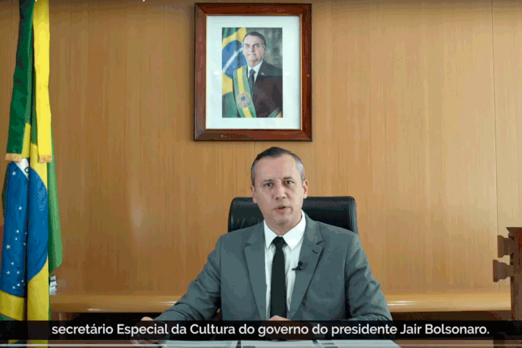 Roberto Alvim, secretário Especial da Cultura do governo Bolsonaro  (Youtube/Reprodução)