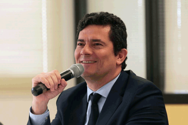 STF: "Eu não gosto de discutir vaga quando a vaga não existe. Parece que estou aposentando o ministro antes dele se aposentar", disse Moro (Antonio Cruz/Agência Brasil)