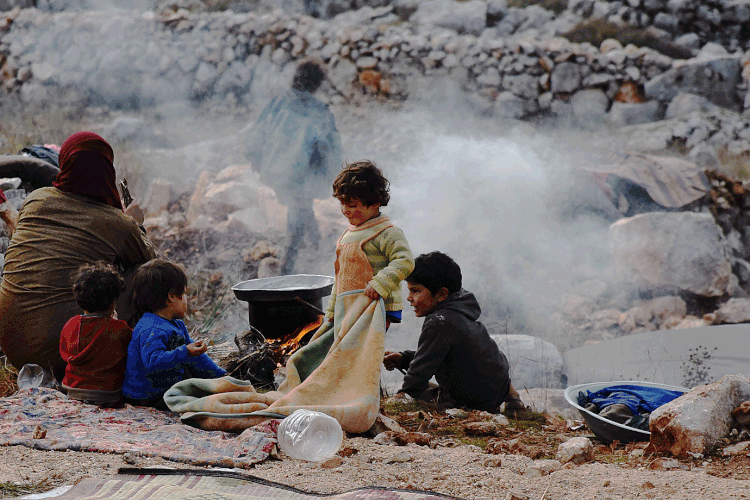 Síria: conflito deslocou ou exilou cerca de 13 milhões de sírios (Anadolu Agency / Colaborador/Getty Images)