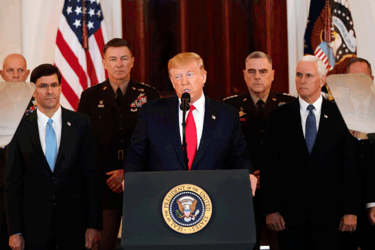 Donald Trump: "Soleimani era responsável pessoalmente por algumas das maiores atrocidades" (Win McNamee / Equipa/Getty Images)