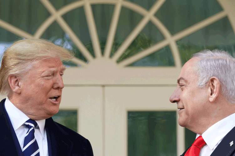 Israel: Trump acredita que os palestinos "vão acabar negociando" com os EUA e reiterou que o plano é algo que eles "deveriam querer, porque é muito bom para eles" (Kevin Lamarque/Reuters)