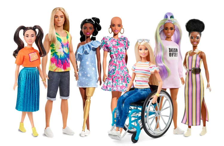 Nova linha de bonecas Barbie  (Mattel/Divulgação)