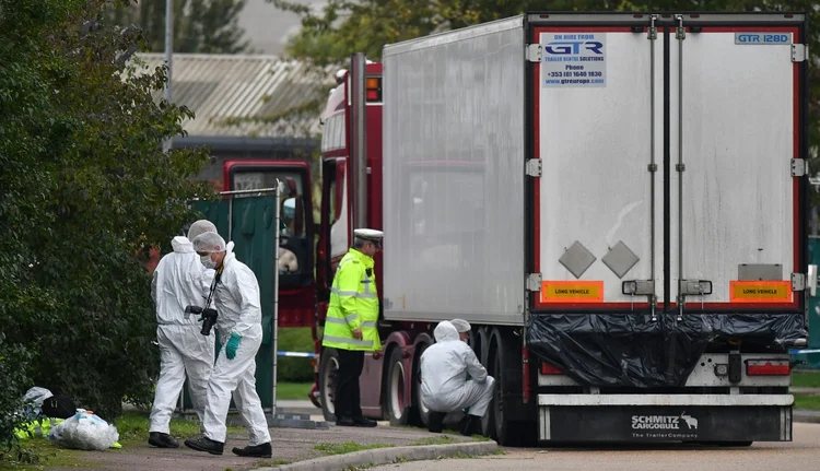 Imagem de arquivo: caminhão frigorífico com imigrantes foi encontrado na Inglaterra (afp/AFP)