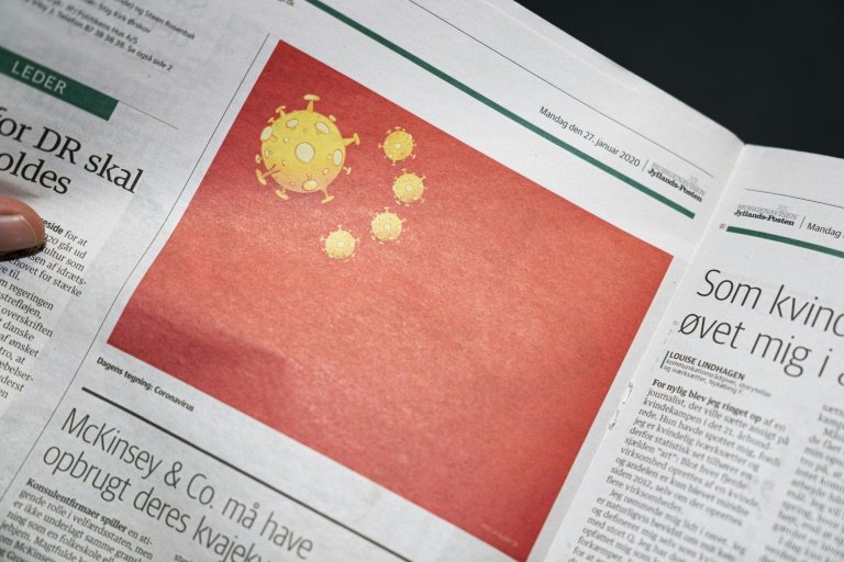 Charge de jornal dinamarquês sobre coronavírus irrita China