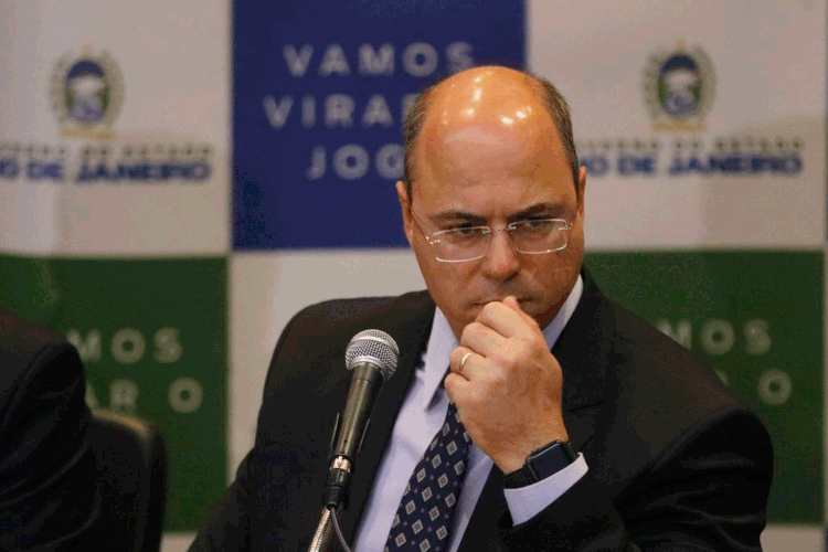 Witzel: governador voltou a falar sobre a possibilidade de sabotagem na água (Fernando Frazão/Agência Brasil)