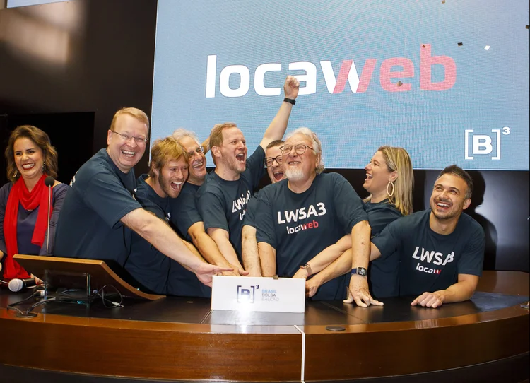 IPO da Locaweb, em 2020: empresa vem registrando forte crescimento (Cauê Diniz/B3/Divulgação)