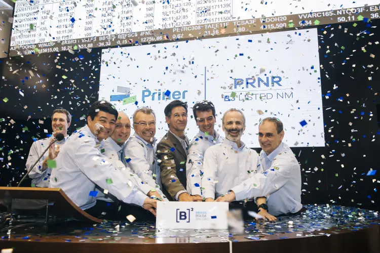 IPO da Priner: dinheiro captado será usado para adquirir a totalidade da participação de duas controladas, a R&R e a Smartcoat (B3/Divulgação)