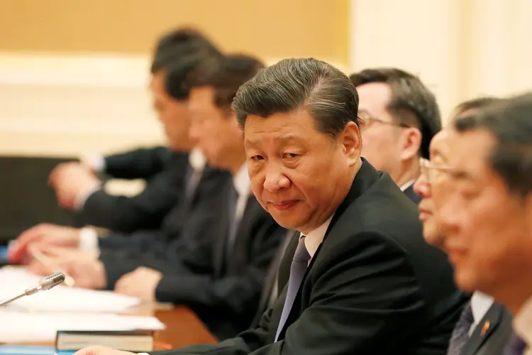 Xi jinping, presidente chinês: país deve crescer abaixo do previsto (Nyein Chan Naing/Pool/Reuters)