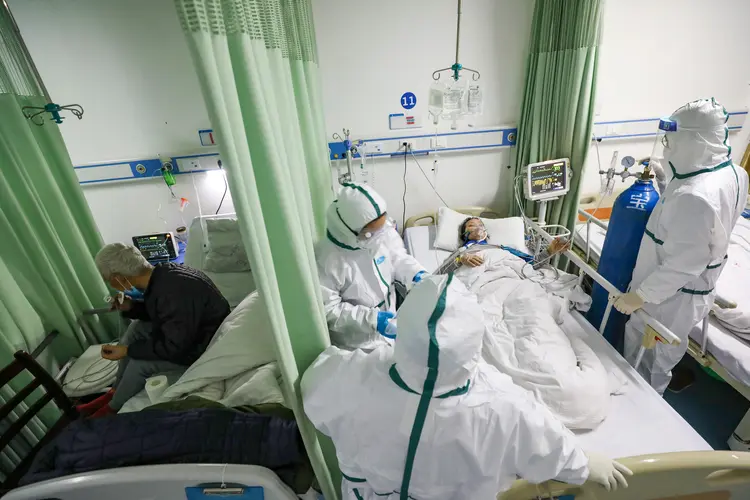 Hospital de Wuhan: vírus é considerado pela OMS como emergência de saúde pública de preocupação internacional (China Daily/Reuters)