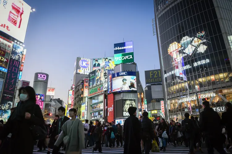 Japão: aumento dos impostos sobre vendas de mercadorias teve impacto direto sobre consumo (Noriko Hayashi/Bloomberg)