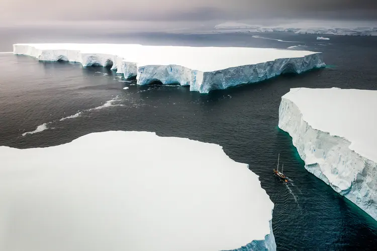 Antártica: antes da pandemia, a interação era permanente entre diferentes bases internacionais (Getty Images/Reprodução)