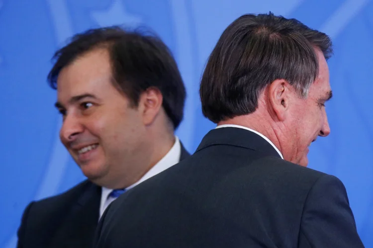 Rodrigo Maia e Bolsonaro: "No meu radar só tem um tema, superar a crise, salvar vidas, garantir empregos e a solvência das empresas, sobretudo as de menor porte", disse o presidente (Adriano Machado/Reuters)