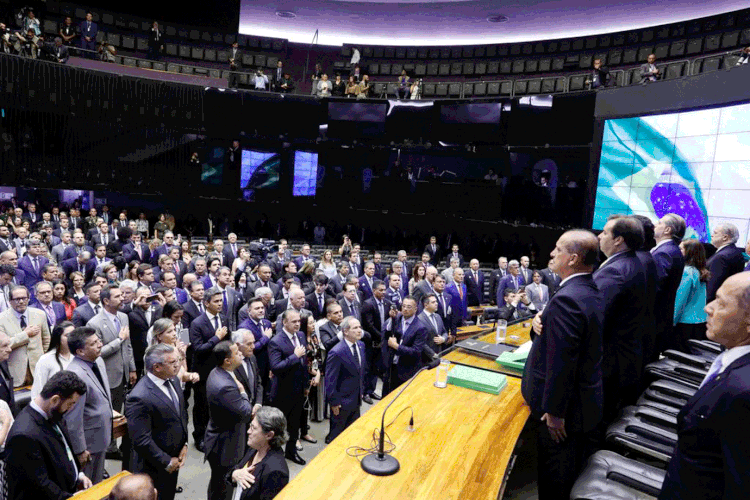 Bolsonaro: presidente citou sete propostas em tramitação no Legislativo como prioridades do governo (Luis Macedo/Agência Brasil)