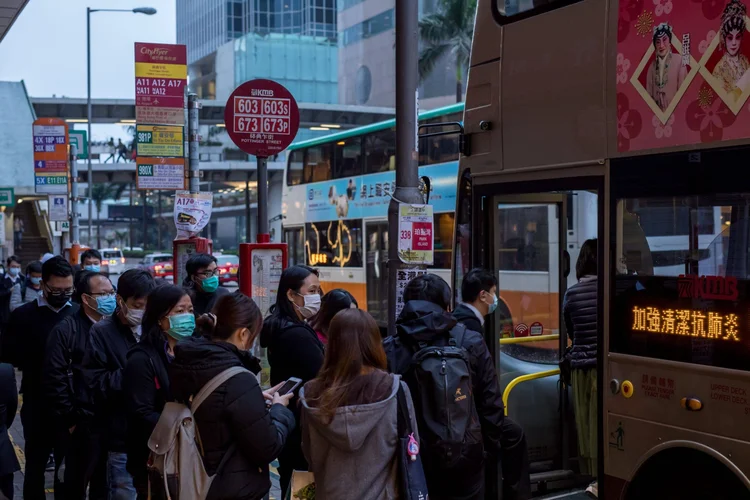 Centro de Hong Kong: bolsa local subiu 0,87% nesta quarta-feira (Paul Yeung/Bloomberg)