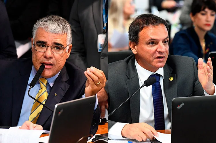 Eduardo Girão e Marcio Bittar (Marcos Oliveira/Agência Senado)