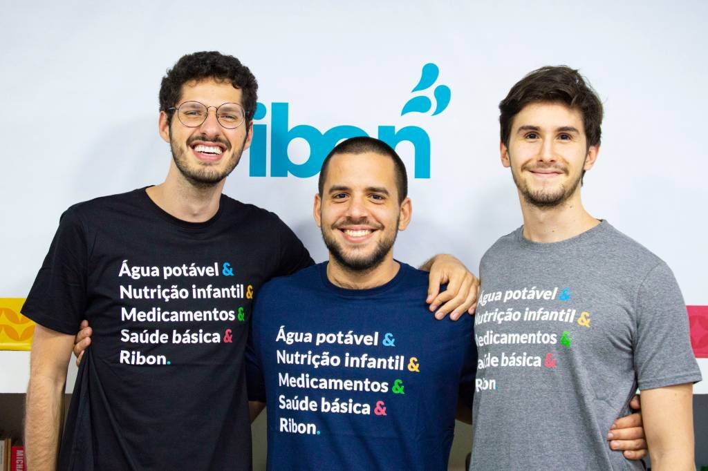 Carlos Menezes, João Moraes e Rafael Rodeiro, fundadores da Ribon (Divulgação/Ribon)