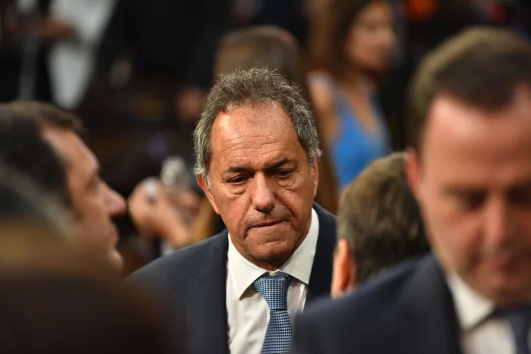 Daniel Scioli: "Estou aqui para facilitar, unir, procurar pontos de convergência e acordos que resultem em influência positiva na agenda comum que temos" (Amilcar Orfali / Freelancer/Getty Images)