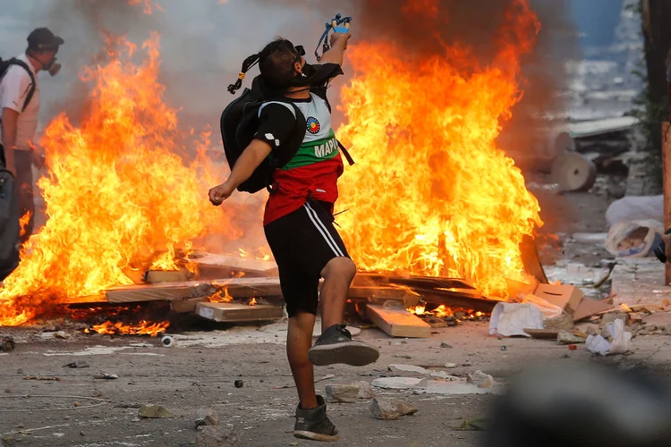 Chile: protestos contra o governo já duram alguns meses (Marcelo Hernandez/Getty Images)