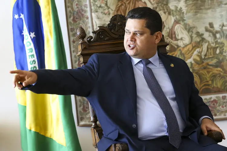Davi Alcolumbre, presidente do Senado: neste ano, a Casa estará à frente de temas decisivos para o país (Marcelo Camargo/Agência Brasil)