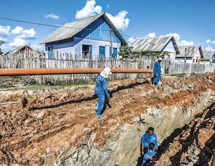 Obra de saneamento básico: marco deve exigir projetos bem estruturados por parte das empresas para conseguir levantar recursos no mercado (Arison Jardim/SecomAcre/Divulgação)